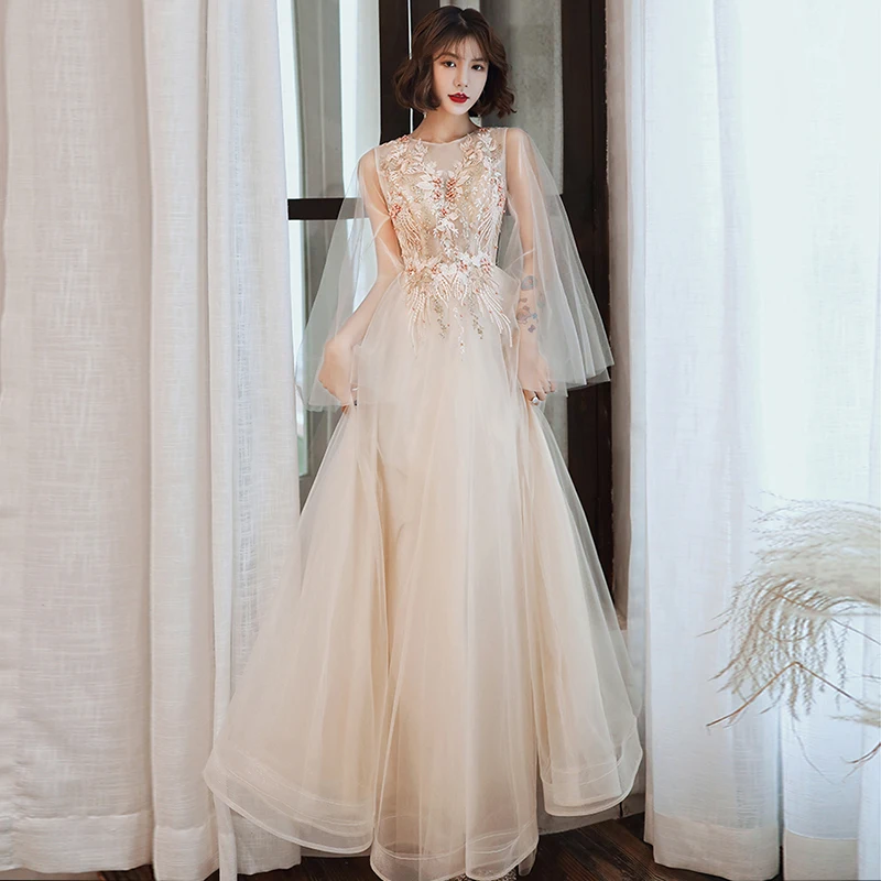 beige formal dresses