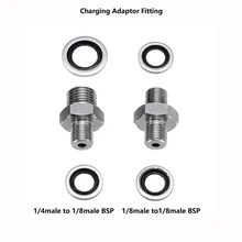PCP Air Gun Rifle Charging Hose Adaptor Fitting Male 1/8BSP to 1/8BSP,1/8BSP to 1/4BSP PCP Air Gun Rifle Charging Hose Adaptor Fitting Male 1/8BSP to 1/8BSP,1/8BSP to 1/4BSP