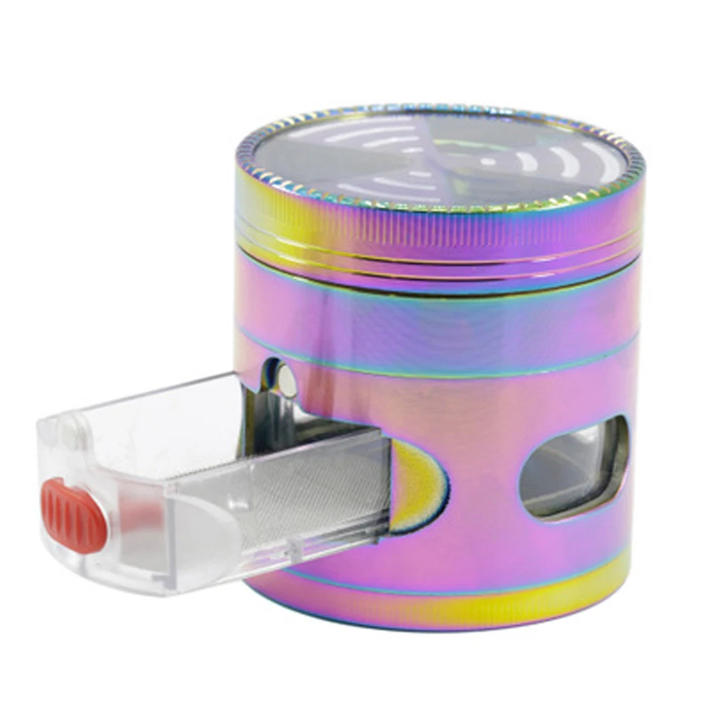 Zinc Alloy Grind Smoking Grinders Tobacco Grinder 63mm Cigarette Crush Cigarette Rolling Machine With Drawer Smoking Accessories