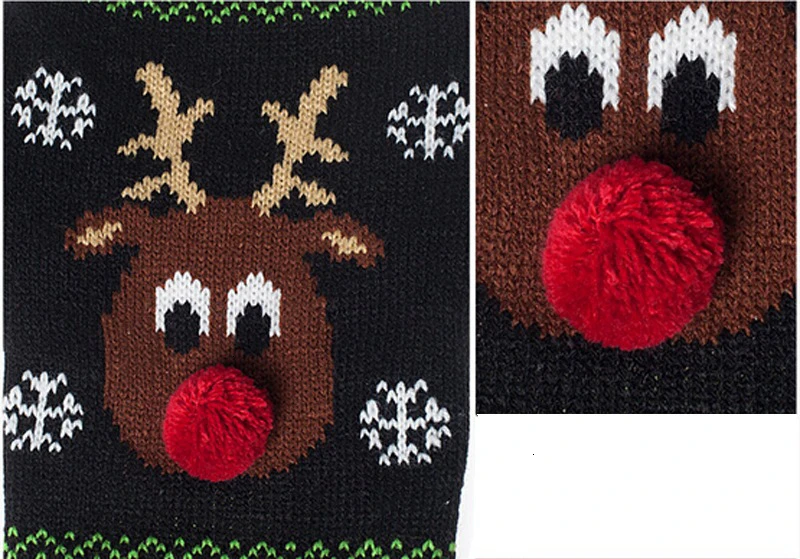 Benepaw Warm Knitted Dog Christmas Sweater Winter Cartoon Reindeer Chihuahua Pet Clothes For Small Medium Dogs Clothing