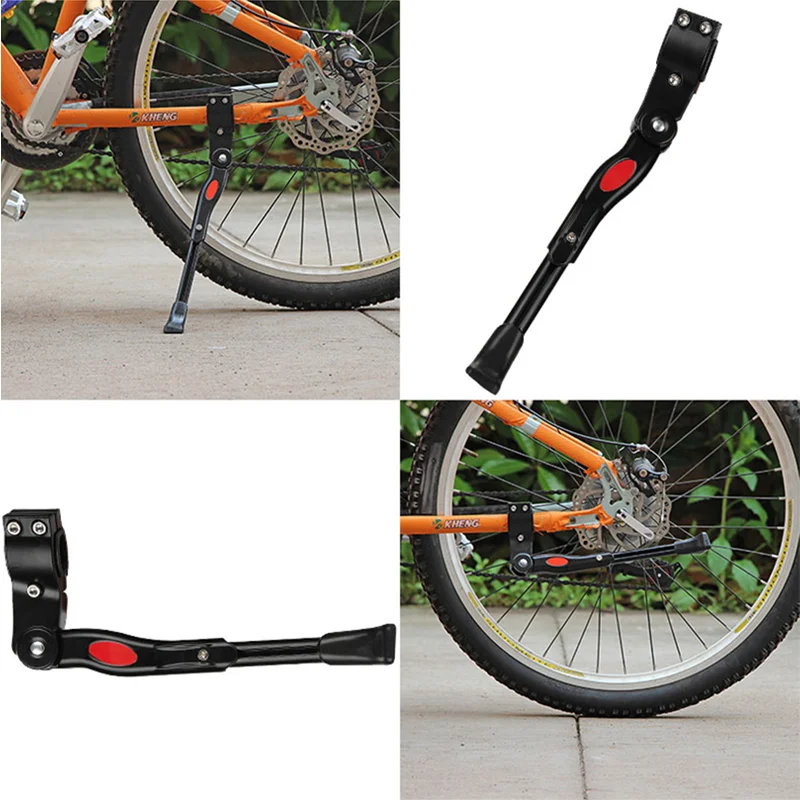 Béquille réglable en alliage d'aluminium pour vélo, béquille latérale  arrière de 26, 27.5, 29 pouces, roues 700C - AliExpress