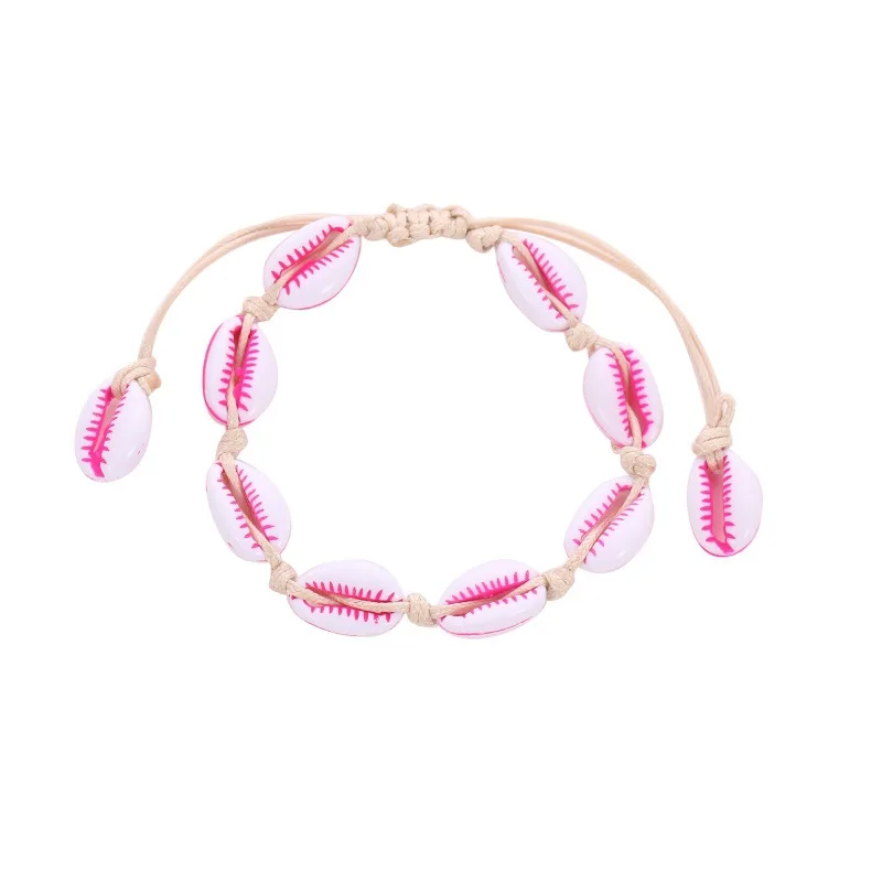 Boho Shell браслет дружбы браслеты для женщин прелестная веревка цепочка Strand браслет Femme Pulseira Mujer друзья подарки ювелирные изделия - Окраска металла: 7133