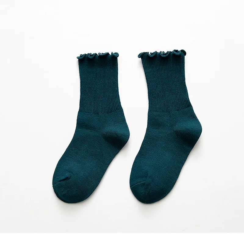 YWHUANSEN/3 пар/лот, детские носки новые детские хлопковые носки в стиле ретро удобные носки для малышей осень-зима для девочек - Цвет: Color 04