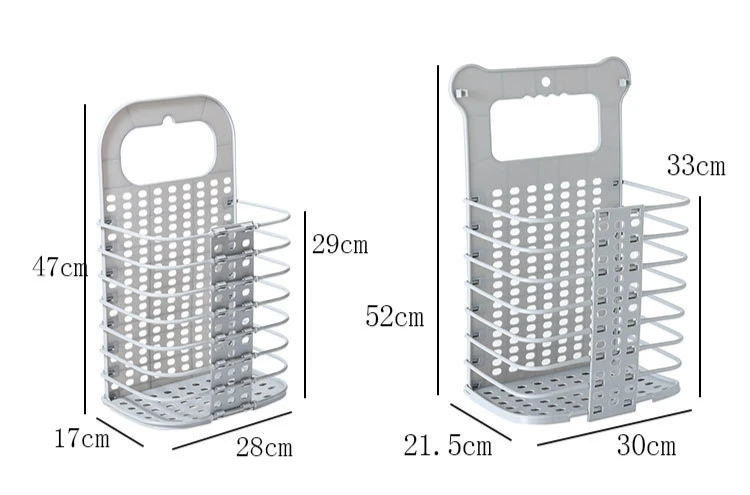 Бытовая Складная корзина пластиковый мешок для хранения одежды корзины настенная подвесная корзина для белья складной органайзер для игрушек аксессуары для ванной комнаты