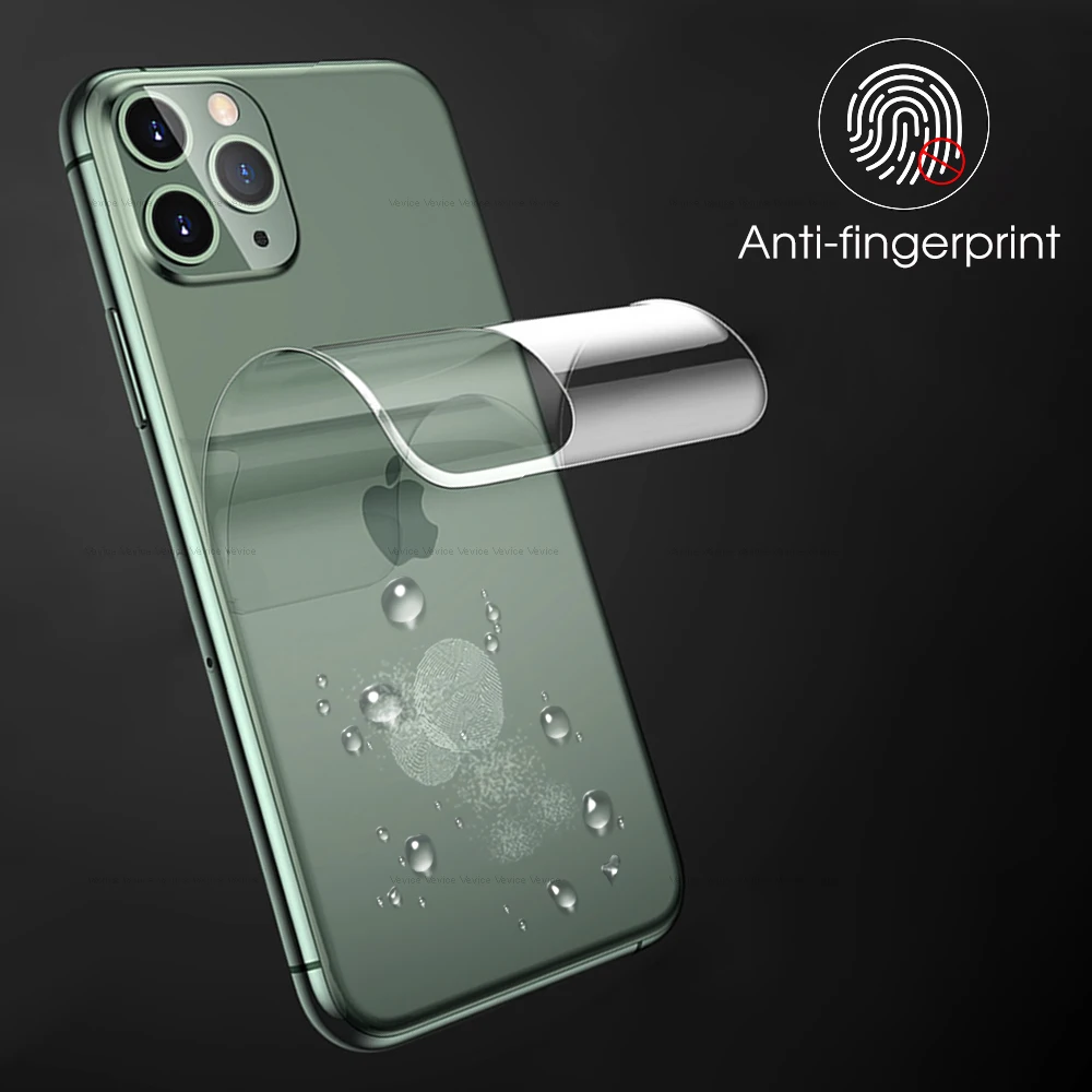 Front+Back Protective Hydrogel Film on the For iPhone 11 11Pro XS Max XR XS X 10 7 8 6 6s Plus Front Screen Protector Rear Film