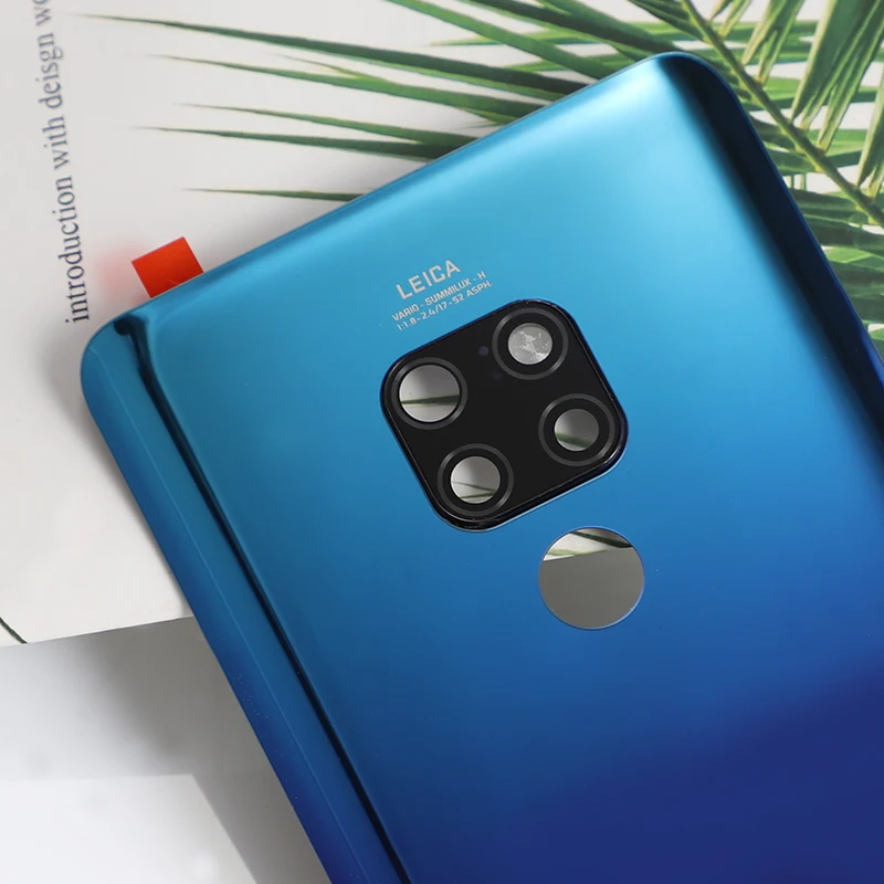 Mate 20 стеклянный чехол на заднюю крышку для Huaiwei mate 20 задняя дверь ремонт батарея чехол+ камера стекло стикер клей