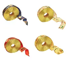 Рождественская Подарочная коробка украшение лента бант сплошной цвет орнамент с рождественской елкой