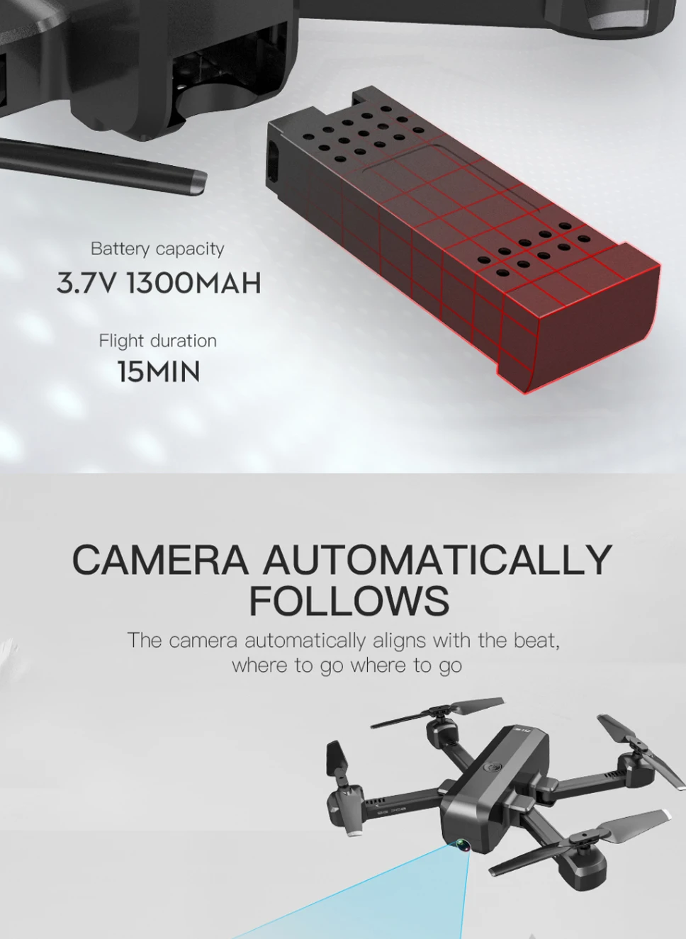 Дрон SG706 WiFi с двойной HD камерой 1080P 4K RC Квадрокоптер с безголовым режимом удержания высоты управление жестами следуем за мной