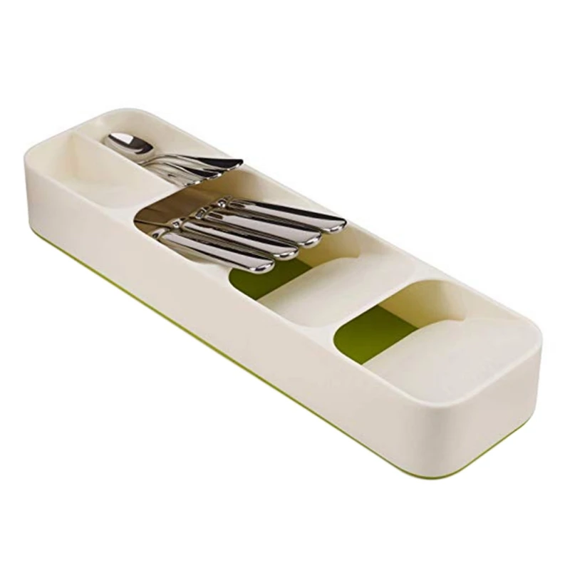 

Spoon Knife Fork Cutlery Separation Finishing Storage Box Creative Kitchen Drawer Organizer Clever Tray Cutlery Container
