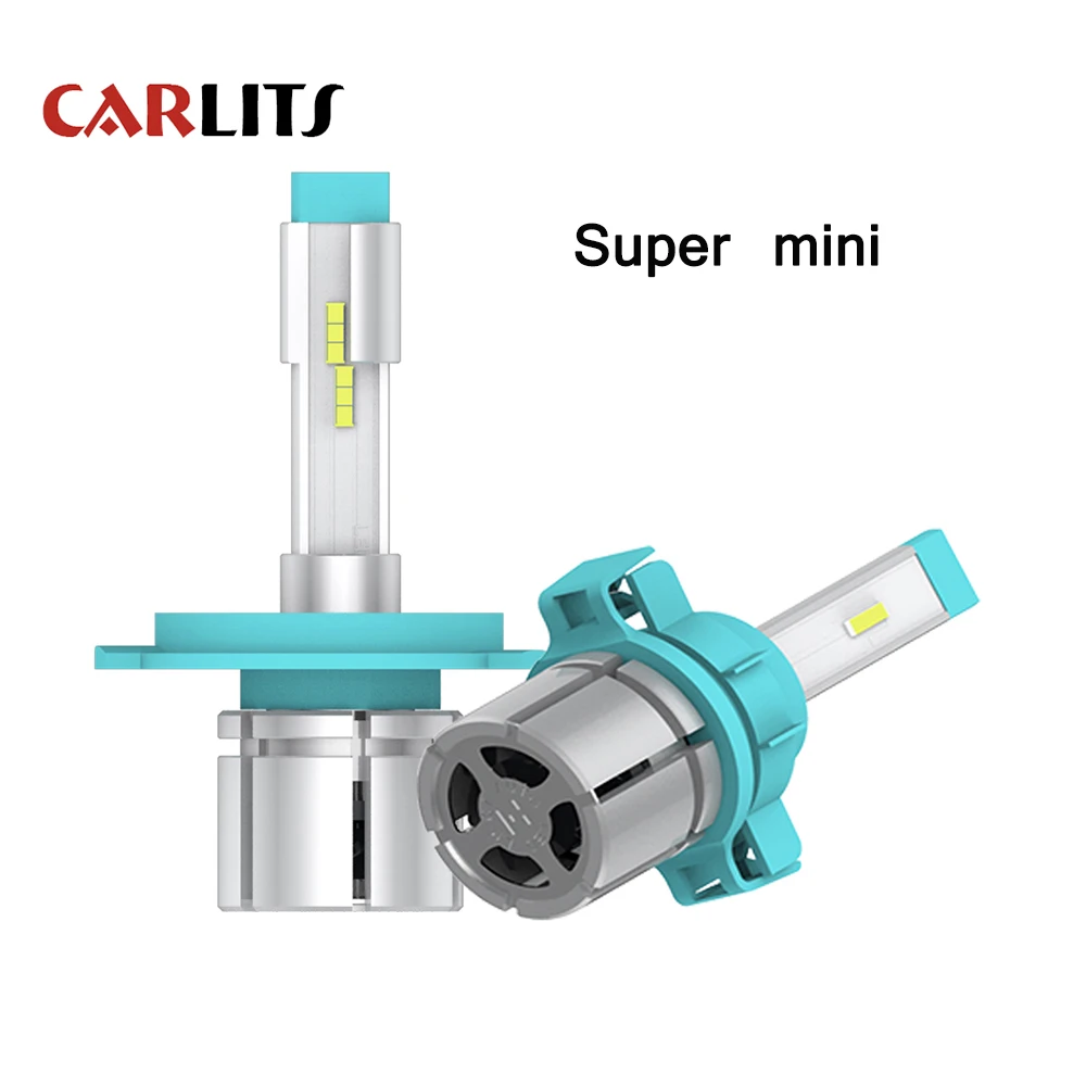 Светодиодные фары CARLITS H7 LED H4 Светодиодный Super Mini H8 H11 9005 H13 881 HB4 H3 H1 светодиодные CSP H9