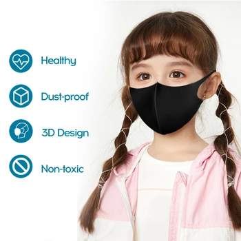 

50PCS Kids Mouth Nose Cover Dustproof Face Mask Anti PM2.5 Anti Influenza Breathing Safety Mouth Masks