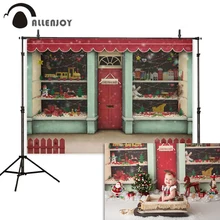 Allenjoy Рождественский магазин фоны для фотосъемки игрушка подарок Детские Вечерние и новогодние фоны фотобудка для фотосессии photophone