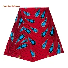 Африканская ткань Анкара Африканский настоящий воск принты хлопок ткань Алмазная узор BintaRealWax Высокое качество для вечерние платья 24FS1368