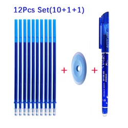 Lot de 12 stylos effaçables magiques de 0.5mm, ensemble de recharges de stylos à Gel effaçables à poignée lavable, fournitures de papeterie scolaire et de bureau, Kawaii 