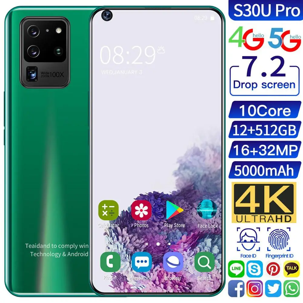 S30u Pro Global Version Smartphone Full Screen 8GB