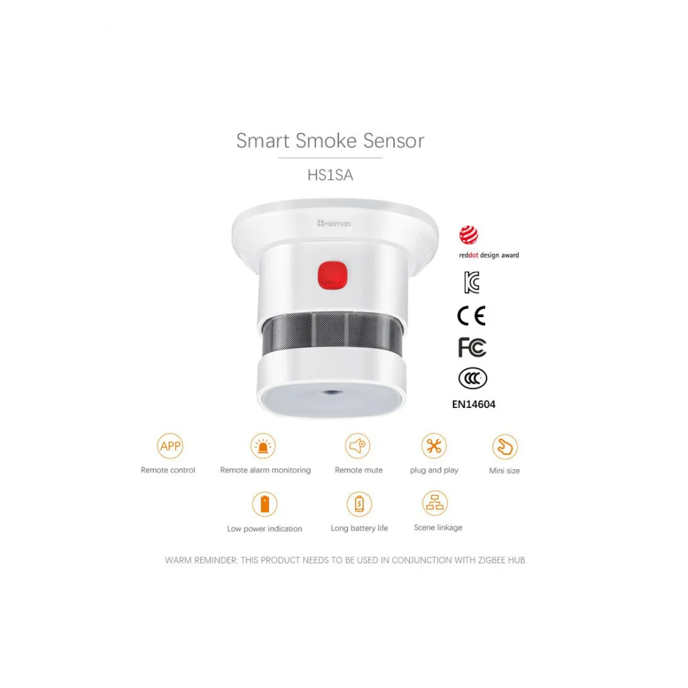 Détecteur de fumée Zigbee Tuya EN14604 - MOES