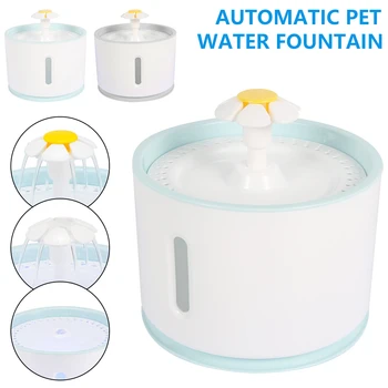 

2.4L Automatic Pet Water Fountain Pet Cat Fountain Drinking LED Automatic Dog Cat Water Bowl Feeder USB Pet Drinking Dispenser