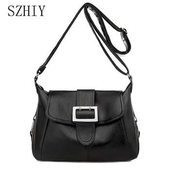 

Sac A Main Leather Small Bags For Women Shoulder Bag Designer Handbags Vintage Bolsa Luxo Bolsa Crossbody Multiple Pockets Soft