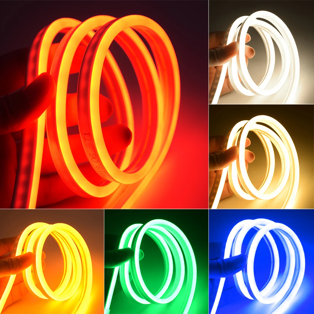 Neon Flex 12V Red Pink Orange Ice Blue 6*12mm 5m/Roll Silicone LED Neon  Light Strip Rope for DIY Christmas Lights Neon LED Strip - China LED Neon  Light, Neon LED Strip