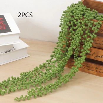 

2pcs Artificial Ivy Trailing Vine Fake Foliage Flower Hanging Leaf Garland Plant Wedding Birthday Party Favors Decorations