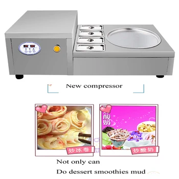 

Fried ice cream machine with R404a refrigerant CE 220V 110V USA Thailand fried ice cream rolls machine Fast Freezing
