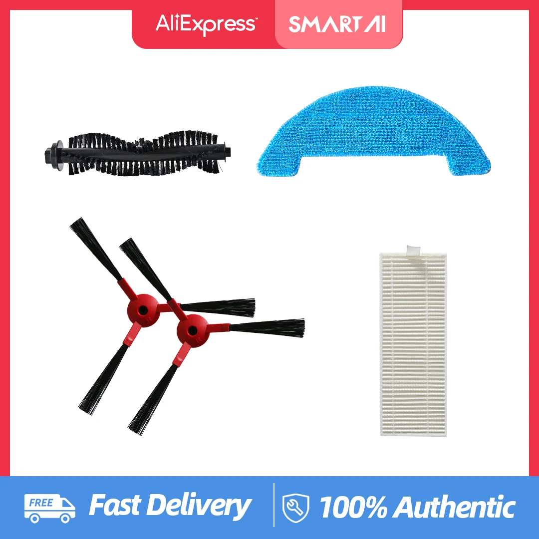 Smartai Robot Vacuum Cleaner G50water Tank Filter Elementvacuum Brush