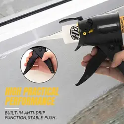 Portable Caulking Gun Manual Insulating Mastic Sealant Corner Seam Filling Tool Silicone Caulk Pressure for Cupboard Home Tools
