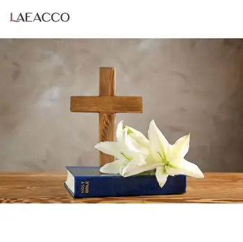 

Laeacco Nativity Communion Bible Christ Jesus Holy Cross Easter Customized Photo Background Photography Backdrop Photo Studio