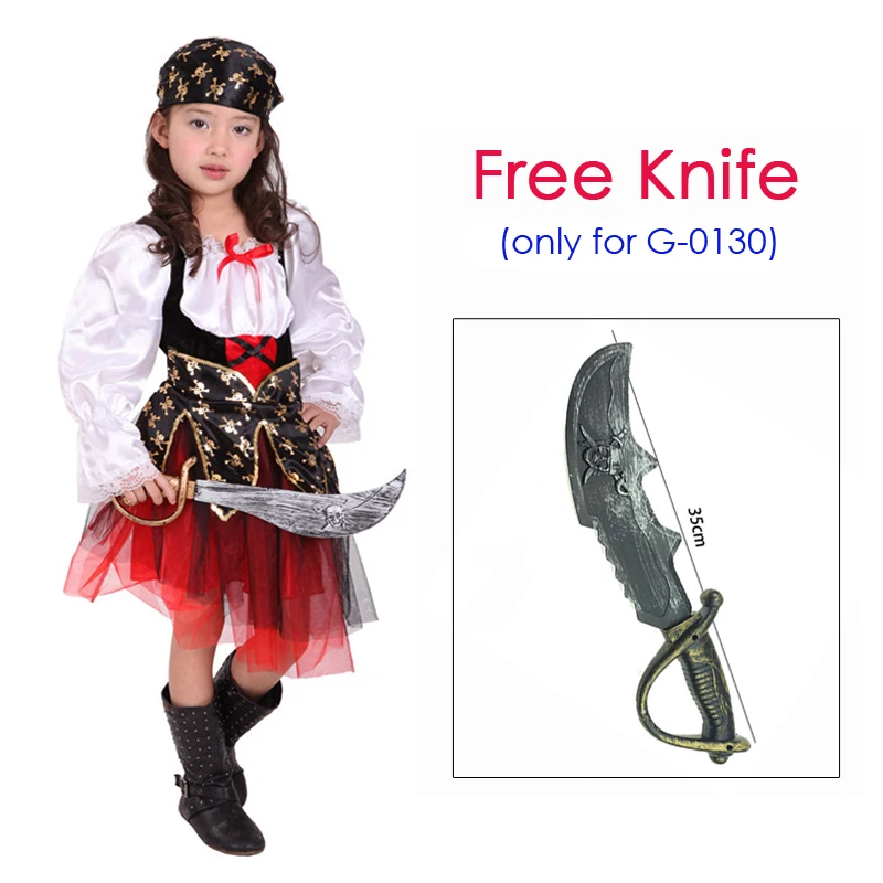 Cosplay Costume Umorden Halloween Carnival Party Costume for Girl Girls Kids Children Pirate Costumes Fantasia Infantil