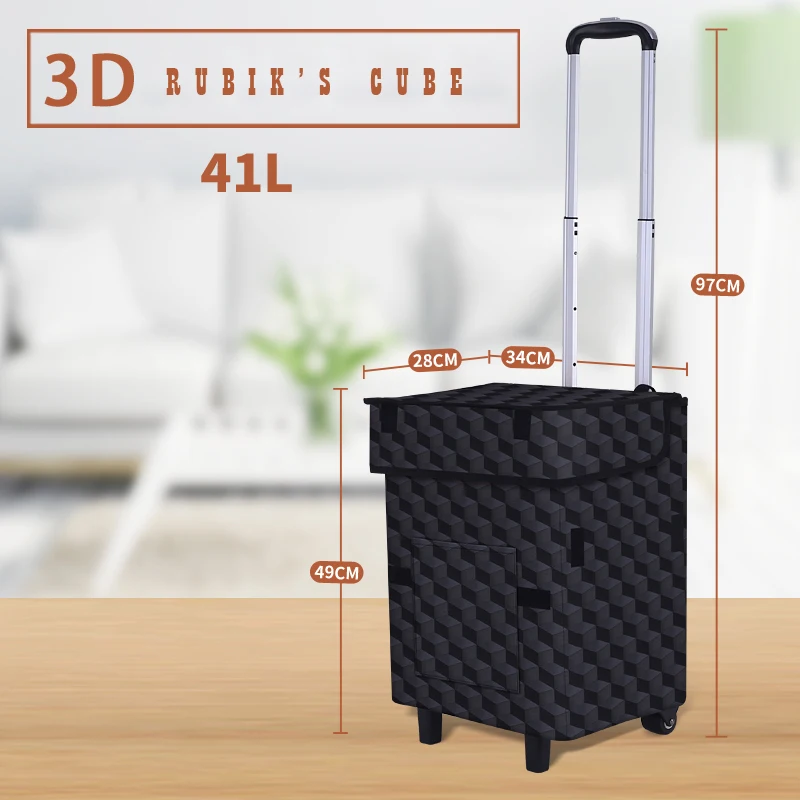 E-FOUR Bigger Smart Cart Victorian Collapsible Rolling Utility Cart Basket Grocery Shopping Teacher Hobby Craft Art Shopping Car E-FOUR Bigger Smart Cart Victorian Collapsible Rolling Utility Cart Basket Grocery Shopping Teacher Hobby Craft Art Shopping Car