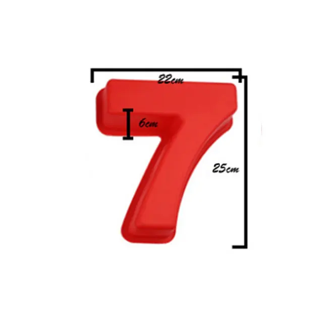 10 Inches Large Arabic Numeral Silicone Mold 0-9 Number Shape Baking Mold Wedding Birthday Anniversary Cake Decoration Tool 7