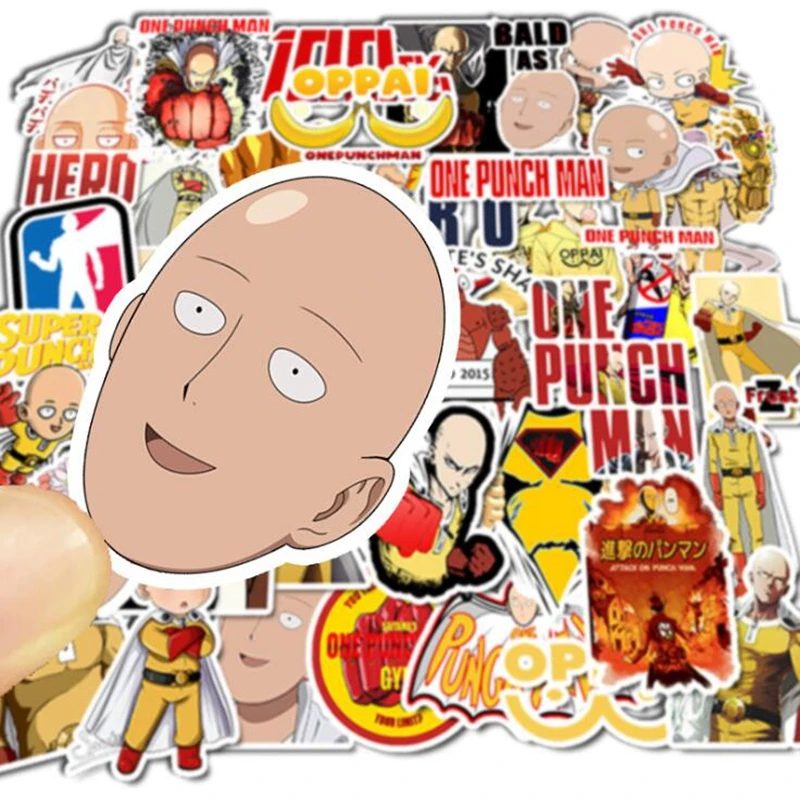 49PCS Waterproof Punch Cartoon Anime Superman Strong Sticky Reusable Sticker Travel Suitcase Skateboard Notebook Doodle Stickers