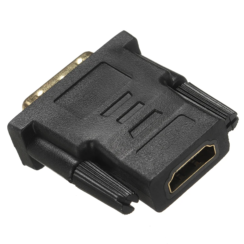 Новинка DVI I адаптеры Black Dual Link (24 + 5 pin) Стандартный переходник папа HDMI мама для HDTV LCD