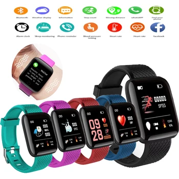 

116 Sports Fitness Pedometer Color Screen Armband Smart Bracelet Walking Pedometer Smart Strap Men's and Women's D13Sports Watch