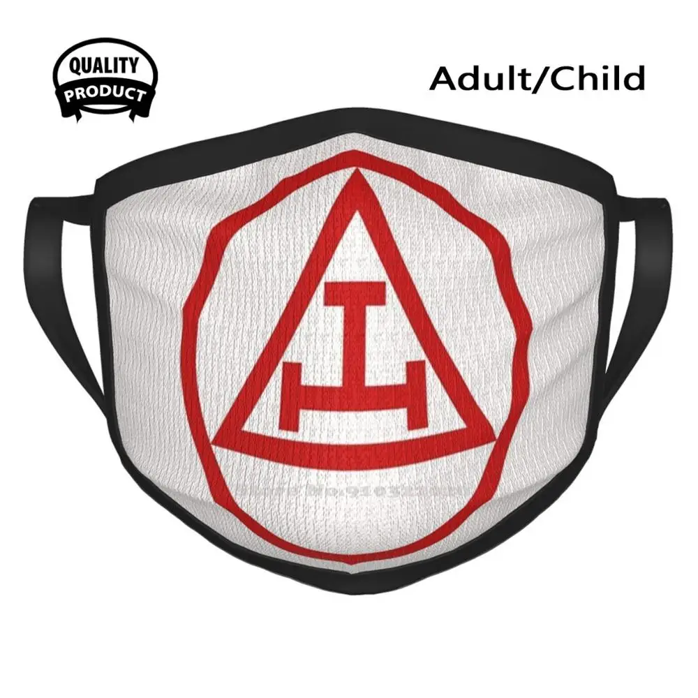 York Rite - Royal Arch Masons Emblem Traspirante Antivento Sport Soft Mouth Mask Ma Family Massoneria Massoni Muratore Massoni