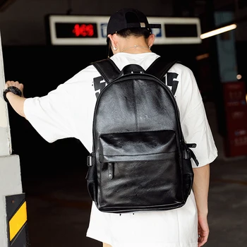 

Backpack Fashion College Wind Bag Backpack for Men and Women Tide Middle School Students Schoolbag Leisure Bag