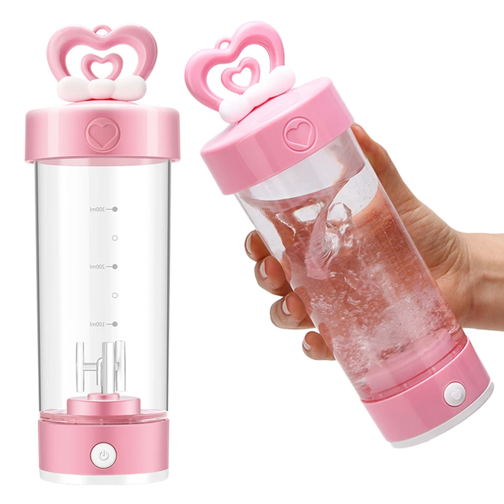420ml Electric Protein Powder Mixing Cups Rechargeable Electric Mixing Portable Protein Powder
