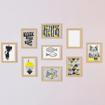 

9 Photo Frame Wall Photo Frame Set 7 Inch Creative Wedding Photo Series Family Photo Frame Picture Wall Decoration