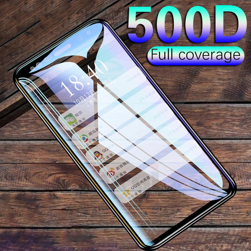 

500D Full Curved Protective glass on for Samsung Galaxy S8 S9 S6 S7 edge Plus Screen Protector Tempered Glass on Note 8 9 Film