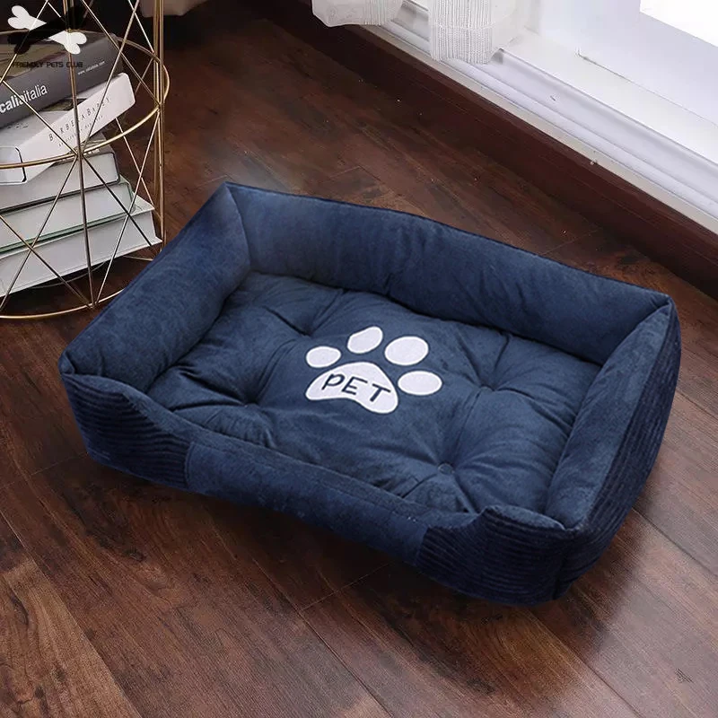 Paw Print Pet Bed Large House For Large Dog Puppy Kennel Waterproof Cat Litter Four Seasons Nest Warm Pet Supplies bed linen Paw Print Pet Bed Large House For Large Dog Puppy Kennel Waterproof Cat Litter Four Seasons Nest Warm Pet Supplies bed linen