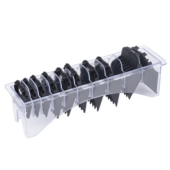 

10Pcs Hair Clipper Limit Comb net Hair Clipper Attachment Comb Professional Hair Cutting Guide Comb Set with Holder