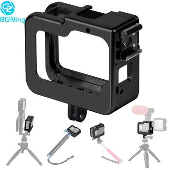 

BGNing Aluminum Upgrade Case for Gopro8 Protective Frame Housing Shell for Go Pro Hero 8 Black w/ Hot Shoe Mount UV Lens Adapter