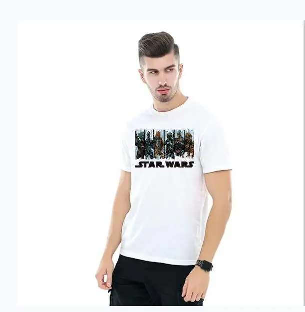 Летняя мужская футболка из хлопка, новая короткая футболка для подростков, хлопковые рубашки с круглым вырезом, футболки для подростков - Цвет: 18