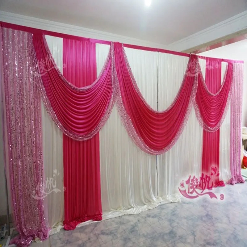 

10FTX20FT 3MX6M Party Background Curtain Wedding Decor Baby Shower Sequin Wall Glitter Backdrop Curtain Birthday Decora