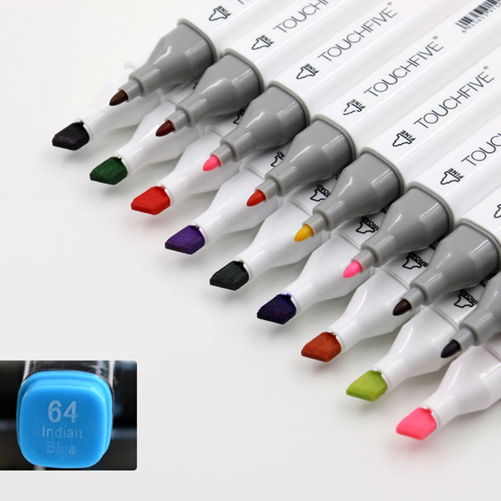 Dual Tips Permanent Marker Pen Alcohol Based Markers White for Art Supplies Pens Artist Coloring Highlighters Kits Double Head Dual Tips Permanent Marker Pen Alcohol Based Markers White for Art Supplies Pens Artist Coloring Highlighters Kits Double Head