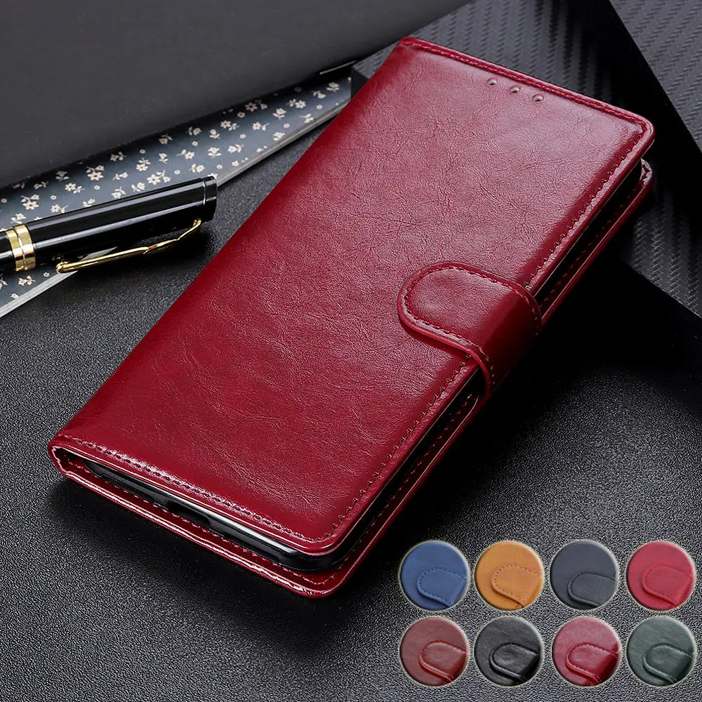 

Case For Oppo Reno 10x zoom 2 5G Z Silicone Wallet PU Leather Case Stand Flip Card Hold Phone Book Cover Bags on for reno z 2 5g