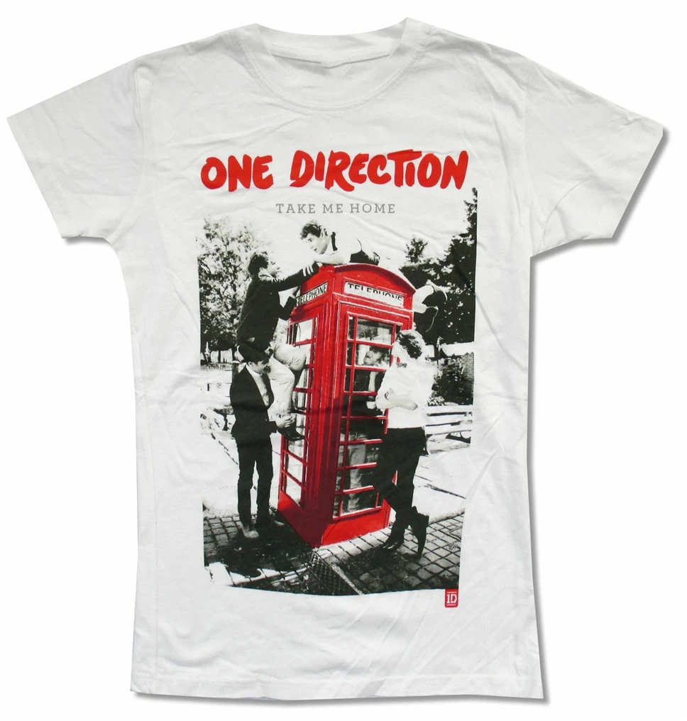 One Direction Take Me домашняя белая футболка для девочек Новая красочная
