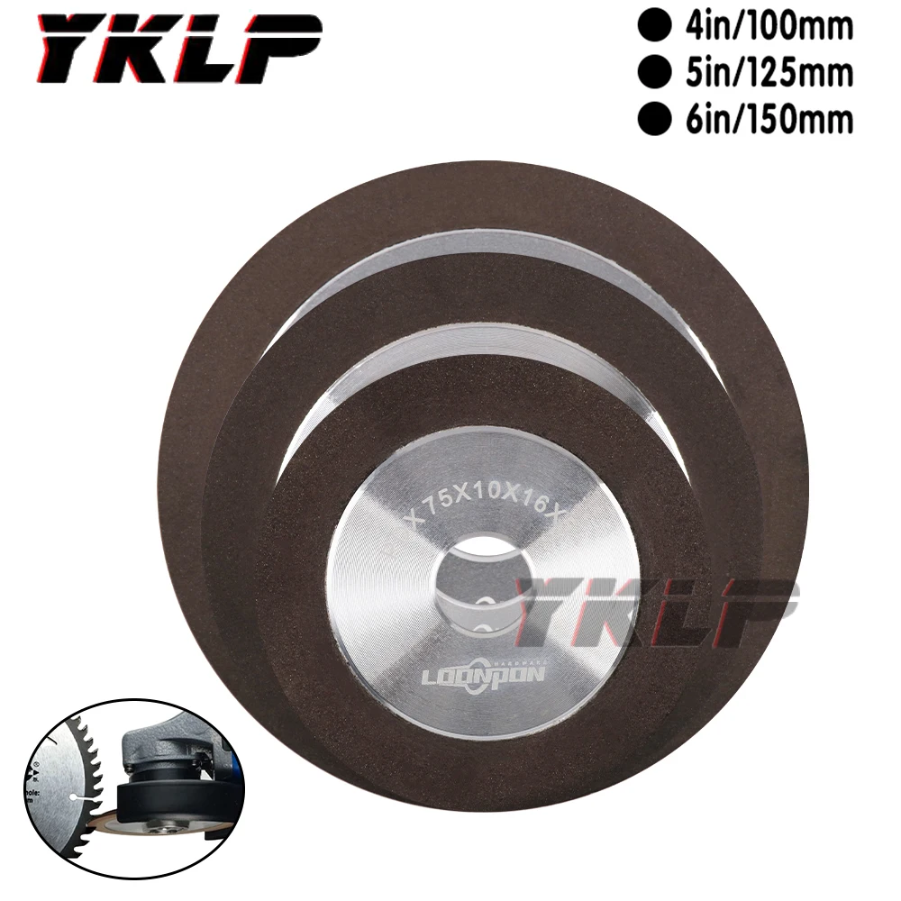 100mm/125mm/150 Widen Diamond Grinding Wheel  Cutting Disc Resin Bond Grinder Sharpener Carbide Metal Tungsten Steel Mill150Grit