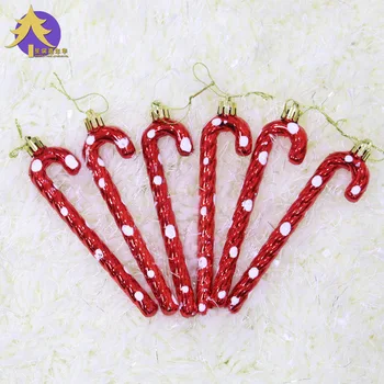 

Christmas decorations 14cm Christmas crutches Christmas wreath rattan pendant Festive party scene decoration family decoration