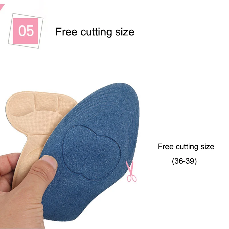 

Hot 1 Pair Insole Pad Inserts Heel Post Back Breathable Anti-slip for High Heel Shoe MVI-ing